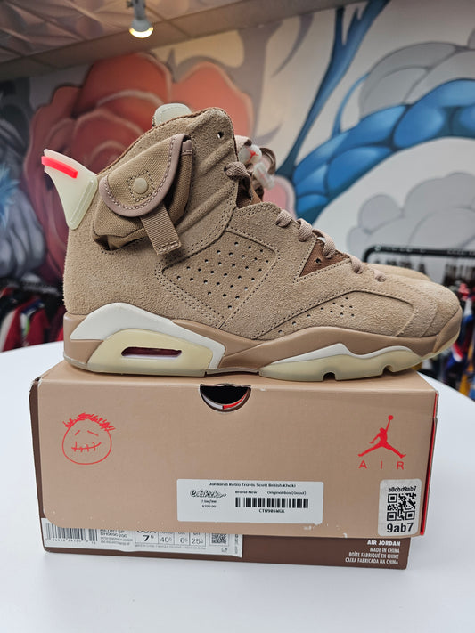 New Travis Scott Jordan 6 British Khakl