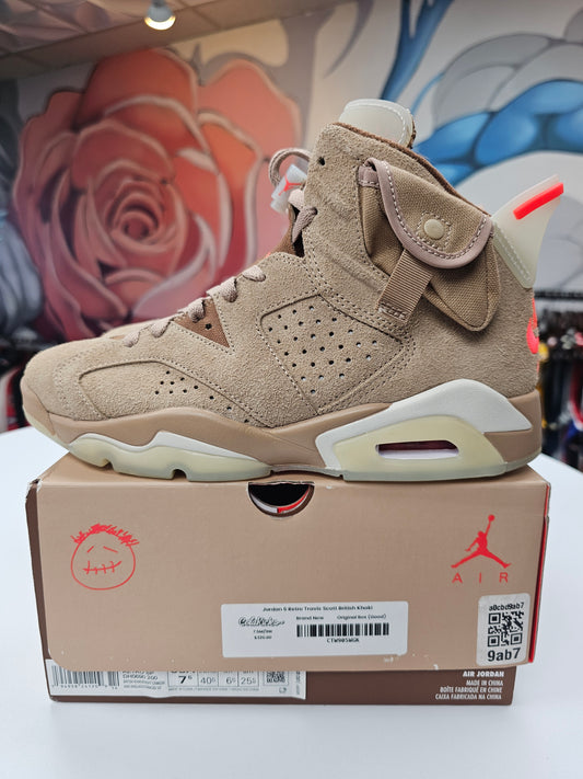 New Travis Scott Jordan 6 British Khakl